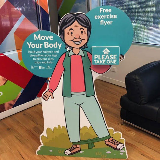 Birthday/Event Party 3D corflute Sign stand