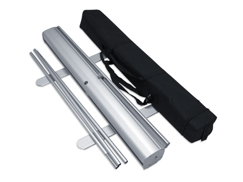Single-sided pull-up banner stand by Retail Sign, 850mm x 2000mm, featuring a sleek, professional display for marketing or events.