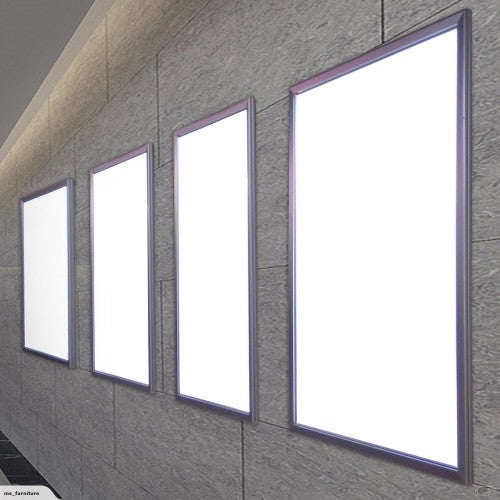 LED lightbox frame from Retail Sign displaying a backlit poster, ideal for retail and commercial signage.
