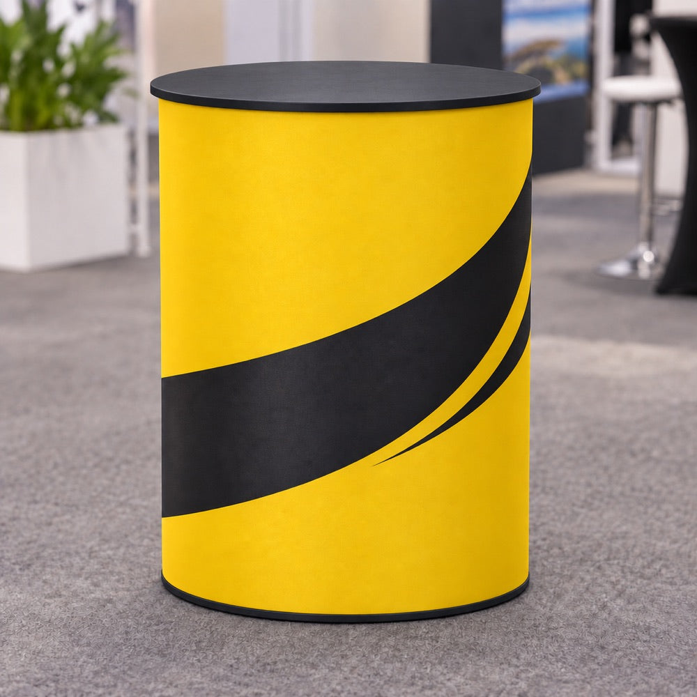 Round Pop-Up Fabric Exhibition Counter