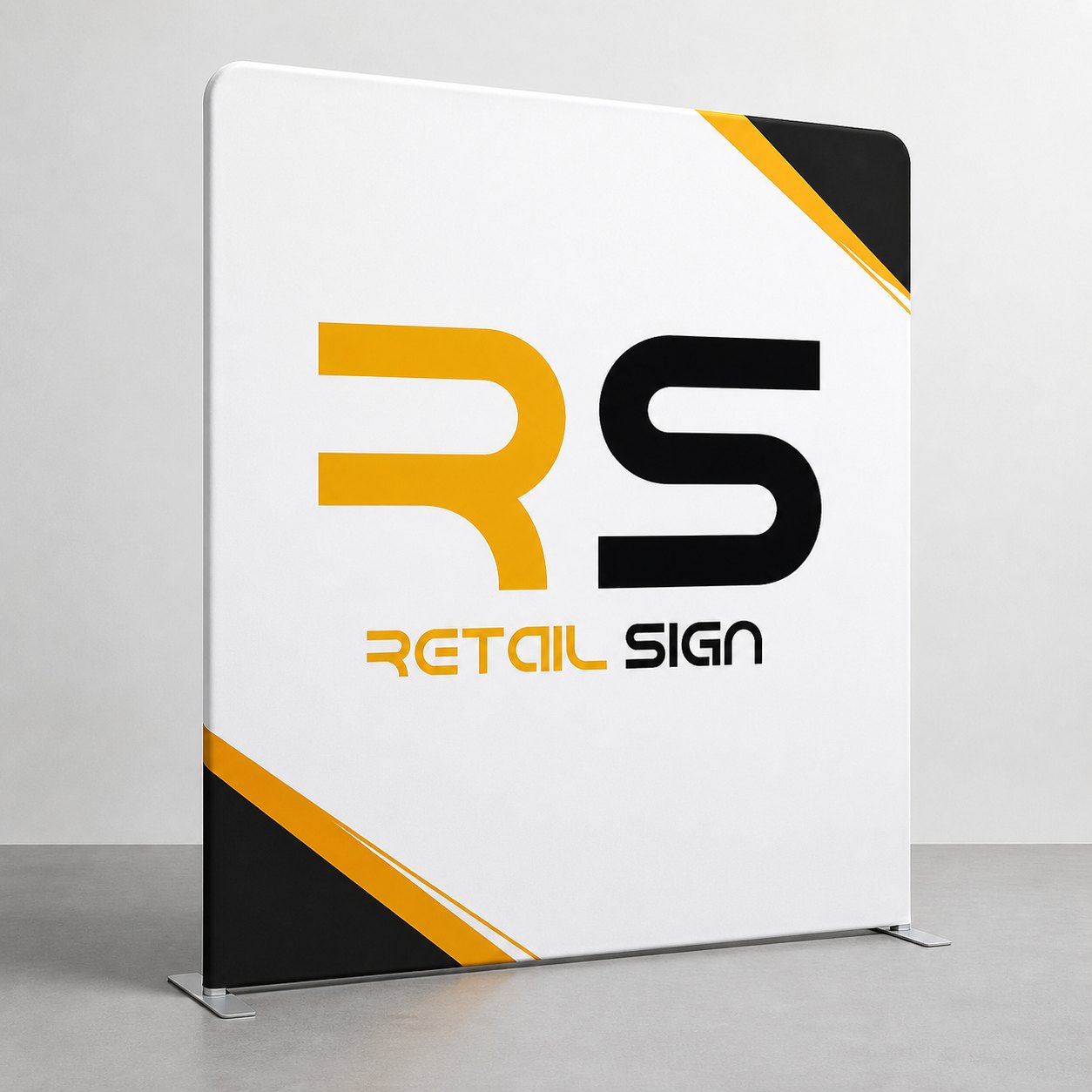 Retail Sign straight tension fabric wall 1.8m
